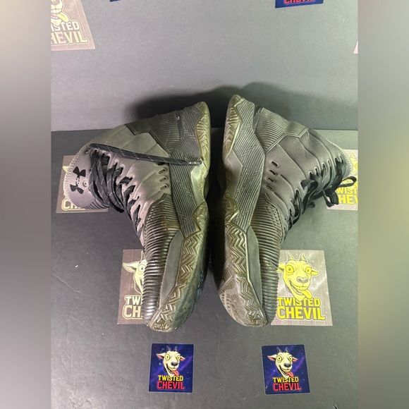 Under Armour Mens 8.5 Curry Top Gun High Top 1274425-006 Shoes Basketball Laced - Picture 4 of 12